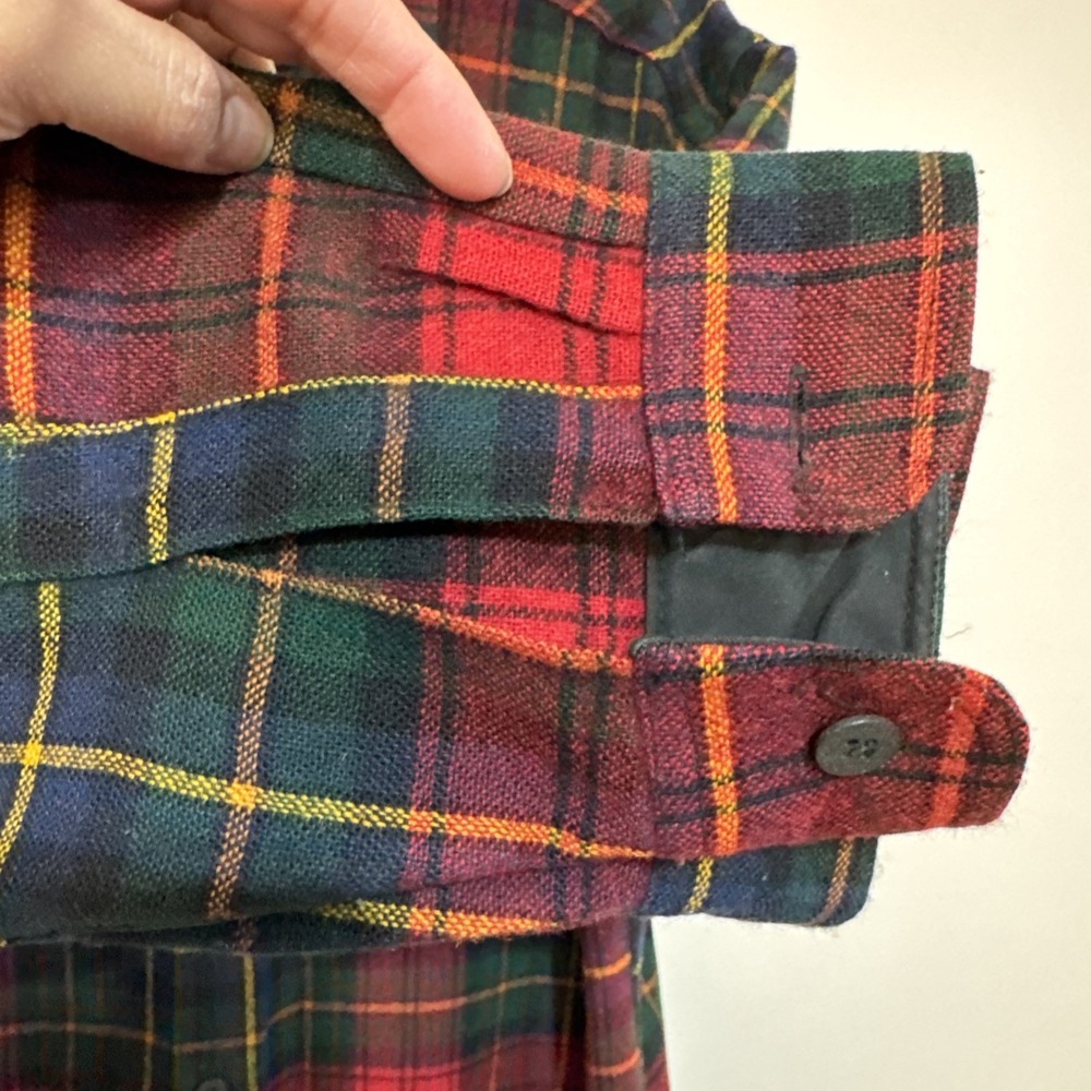 Men's Woolrich Plaid Shirt Size XL made In USA #042 - Picture 12 of 16